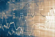 Financial data on the monitor 