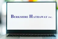 Berkshire Hathaway company name on a laptop screen