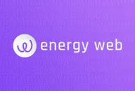 The Energy Web logo on a purple background