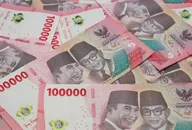 Indonesian rupiah banknotes series with value of 100.000