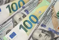 Euro and US dollar bills