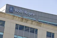Rolls-Royce logo and signage displayed on the exterior of a company building.