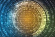 Technology security concept. Modern safety web digital background. Protection system
