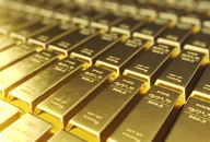 Stack close-up Gold Bars