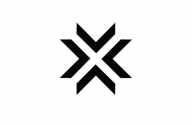 LCS logo, a geometric shape in black on a white background