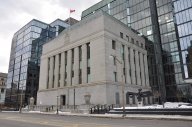 Bank of Canada building along Wellington street, Ottawa.