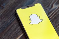Snap logo on a smartphone screen