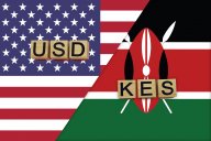 US and Kenyan currency codes on national flags