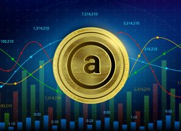 Representation of the AR token overlaid on a price chart