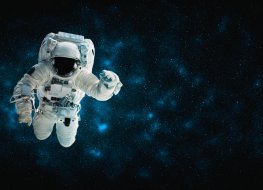 Commercial space companies An astronaut in orbit