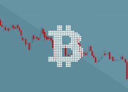 Bitcoin symbol and chart