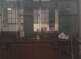 Empty banking hall