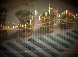 Investment options Image showing financial charts