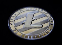 Representation of the litecoin (LTC) cryptocurrency