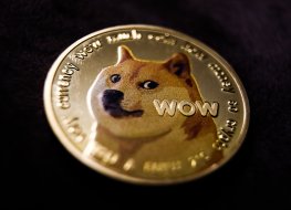 Representation of Dogecoin cryptocurrency is seen in this illustration photo taken in Krakow, Poland