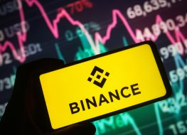 In this photo illustration, the logo of Binance, a cryptocurrency exchange is displayed on a smartphone screen