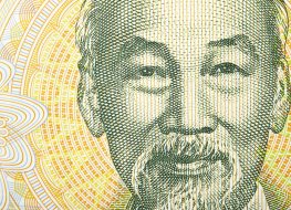 Ho Chi Minh on a Vietnamese dong banknote