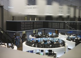 Deutsche Borse Stock Exchange trading floor