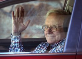 Photograph of Warren Buffett, whose Berkshire Hathaway is buying more shares in Occidental Petroleum 