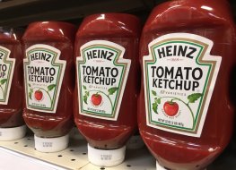 Heinz tomato sauce bottles