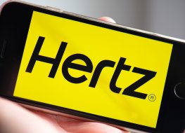 Hertz app on a phone