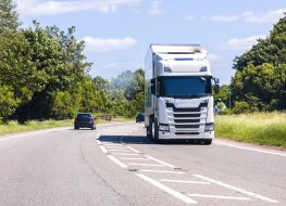 HGV drivers are returning Lorry on road