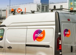 One of Mitie Group’s van on the road