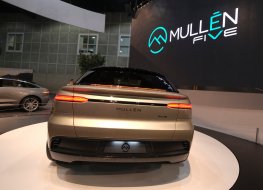 Mullen EV vehicle at Los Angeles car show. Credit: Shutterstock 
