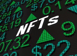 NFT on a stock display