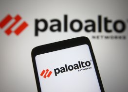 Palo Alto Networks Palo Alto Networks corporate logo seen on a smartphone
