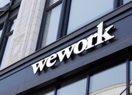 Photo of WeWork branding