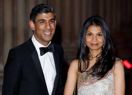  PM Rishi Sunak and wife at gala event in London. Photo:Getty