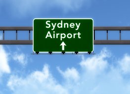 Sydney Airport road sign