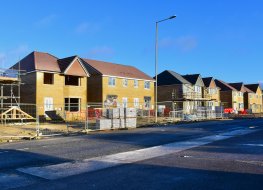 Taylor Wimpey homes being built