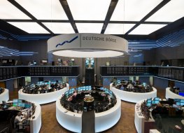 Germany’s DAX was 0.2% higher in early trade on Friday Frankfurt Stock Exchange trading floor