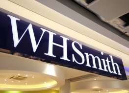 WH Smith sign above store entrance