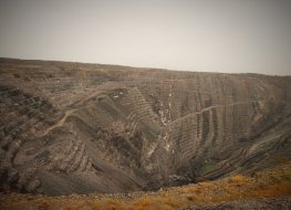 The Agucha open pit zinc mine in Rajasthan, India