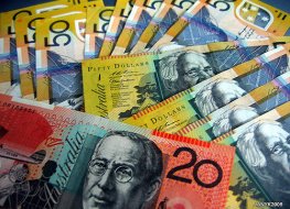 Picture of Australian dollar notes of varying denominations