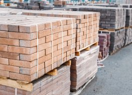 Image of building materials stacked up