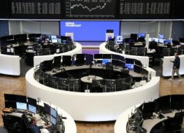 A file photo of the German share price index DAX graph pictured at the stock exchange in Frankfurt, Germany, April 29, 2022. A file photo of the German share price index DAX graph pictured at the stock exchange in Frankfurt, Germany, April 29, 2022.