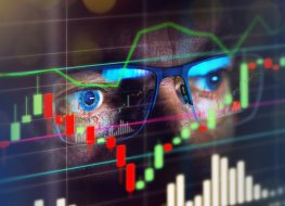 European markets were higher on Thursday Screen showing graphics representing rallying markets