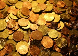 Photo of euro coins