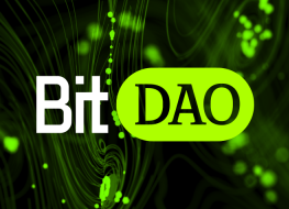 BitDAO logo on an abstract background
