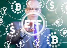 Concept picture of a crypto ETF