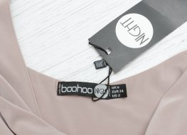 Boohoo tag on a garment