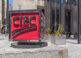 Sign of CIBC at head office in Toronto