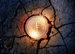 A filecoin embedded in the earth