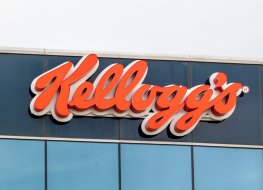 Kellogg's sign on their Canada's head office building in Mississauga, an American multinational food-manufacturing company