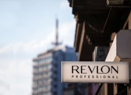 Revlon shop sign
