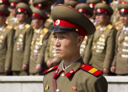  A North Korean general at a military parade
